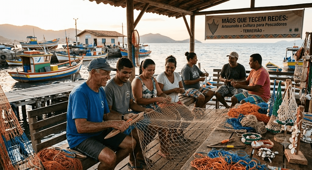 Mãos que Tecem Redes: Artesanato e Cultura para Pescadores