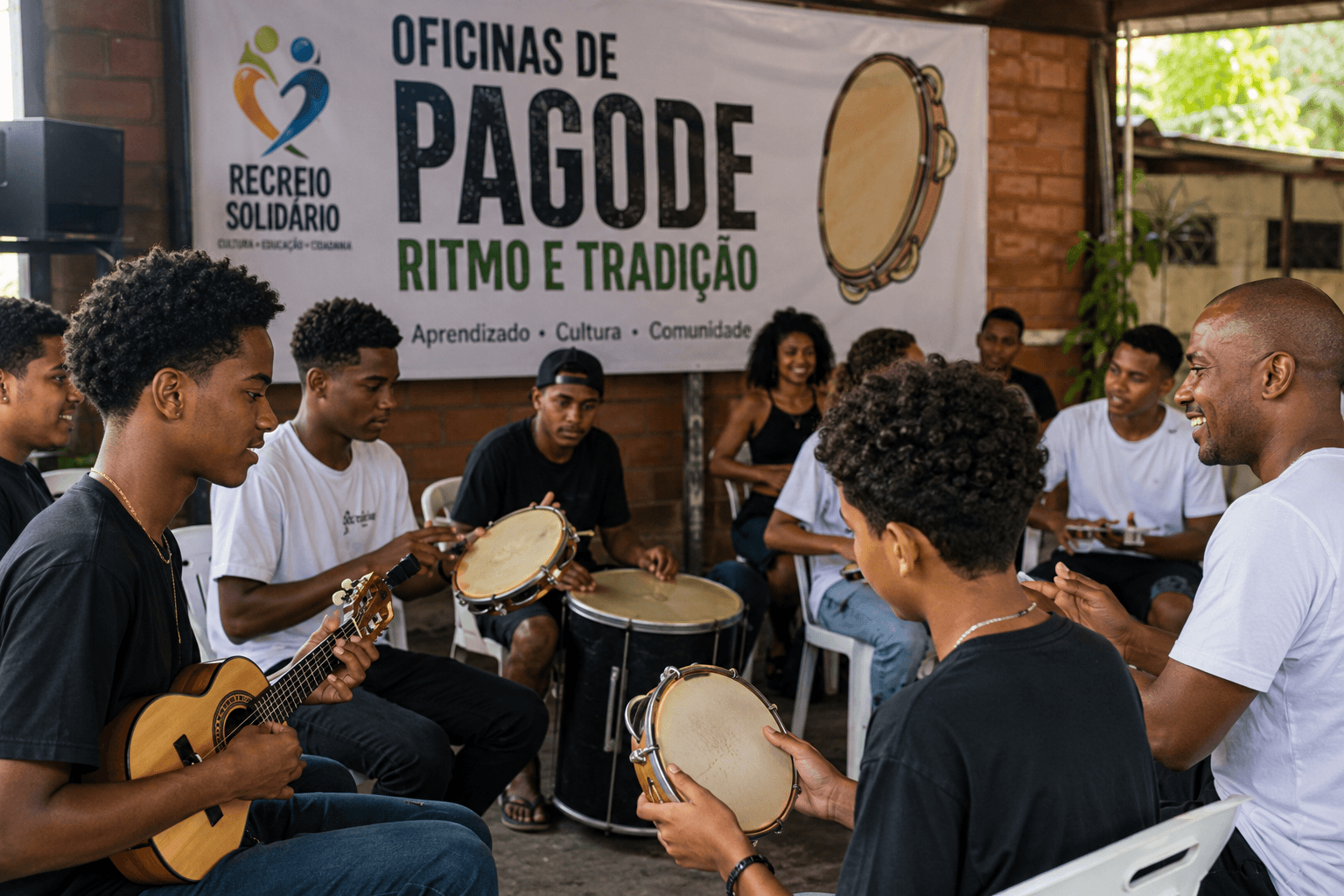 Oficinas de Pagode – Ritmo e Tradição